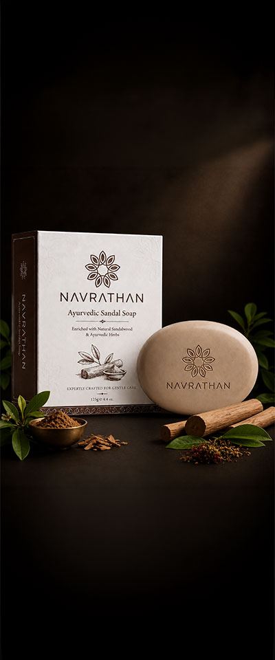 Navrathan soap packaging design by OctoMonk design agency