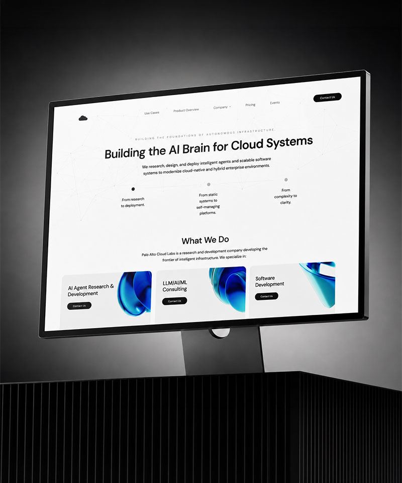 Paloalto Cloud Labs website design project by OctoMonk web design agency
