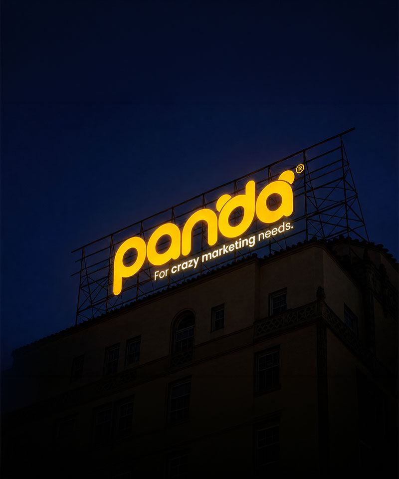 Panda Ad Agency brand identity design by OctoMonk creative agency Bangalore